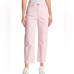 Ted Baker Lemin Pink High Waisted Straight Leg  Ankle Jeans. NWT. Size 30